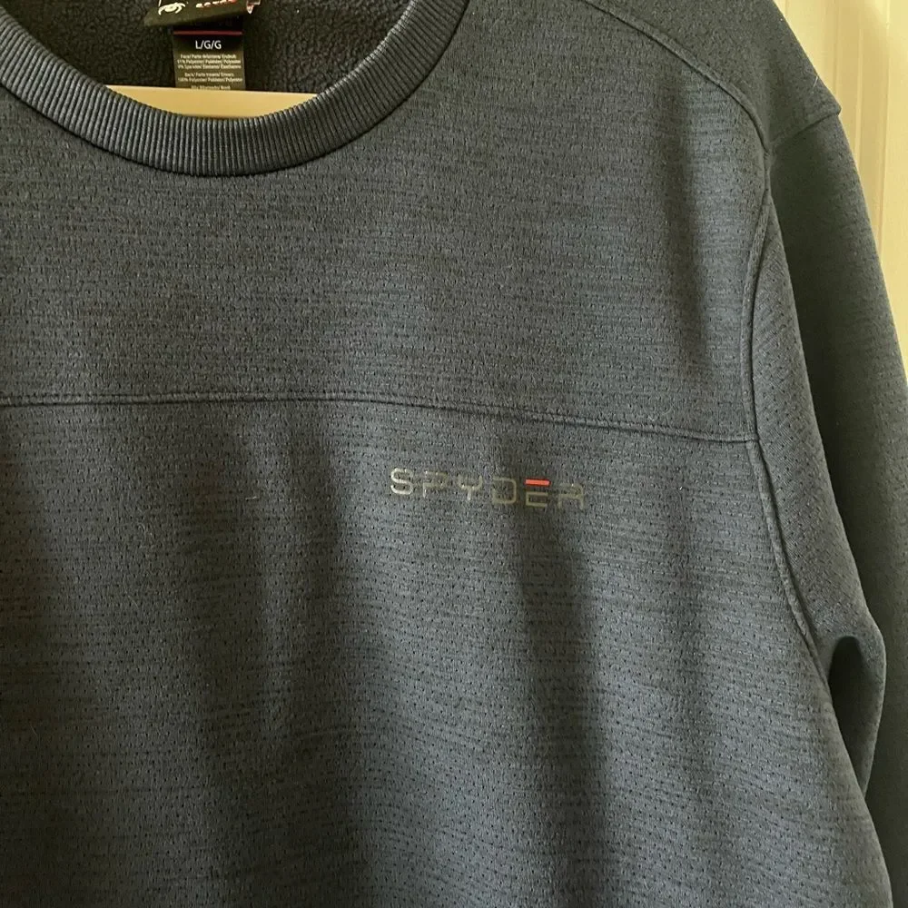Spyder Active Blue Crew Neck- Large